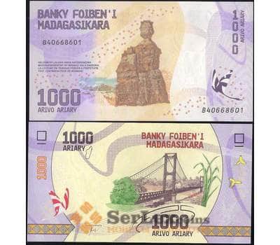 Банкнота Мадагаскар 1000 ариари 2017 Р100 UNC арт. 7953