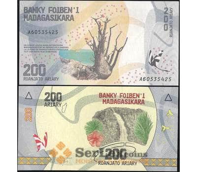 Банкнота Мадагаскар 200 ариари 2017 Р98 UNC арт. 7954