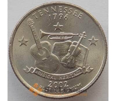 Монета США 25 центов 2002 D КМ331 UNC Теннеси (J05.19) арт. 15313