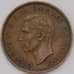Монета Австралия 1/2 пенни 1938 КМ35 XF арт. 38093