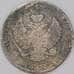 Монета Россия Польша 3/4 рубля 5 злотых 1836 арт. 36658