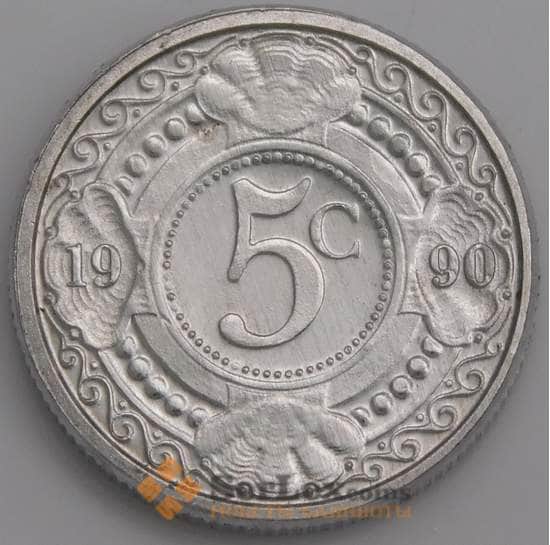 Нидерландские Антиллы монета 5 центов 1990 КМ33 UNC арт. 46189