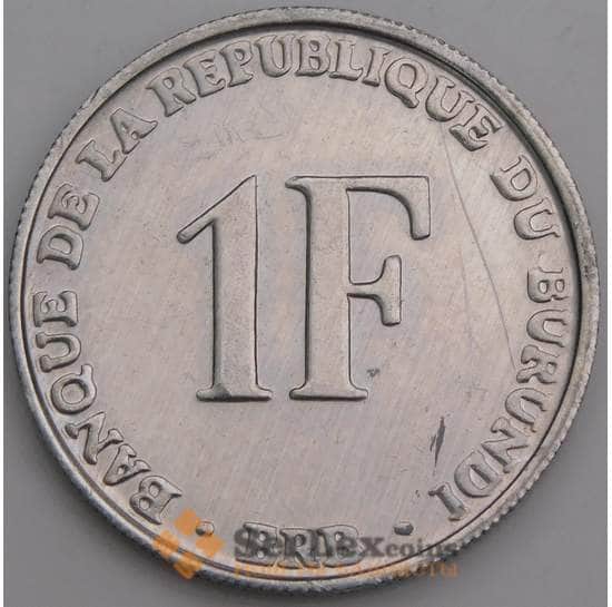 Бурунди 1 франк 1993 КМ19 unc арт. 46383