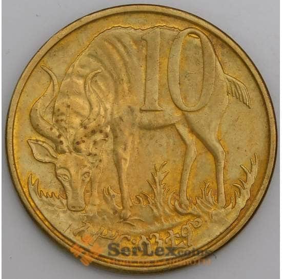 Эфиопия монета 10 сантимов 1977 КМ45.3 AU арт. 44999