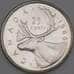 Монета Канада 25 центов 1966 КМ62 UNC арт. 21949