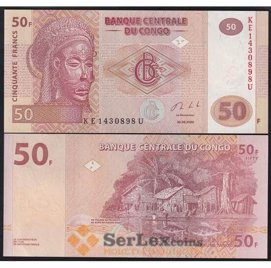 Конго 50 франков 2020 Р97 UNC арт. 40915