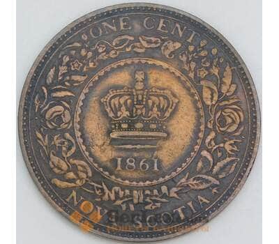 Канада 1 цент 1861 КМ8 XF Новая Шотландия арт. 56565