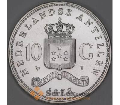 Монета Нидерландские Антиллы 10 гульденов 1978 КМ20 UNC  арт. 10094