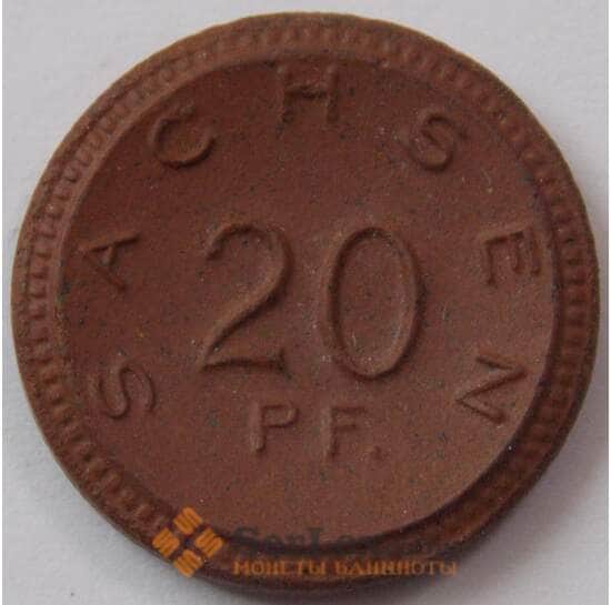 Германия Нотгельд 20 пфеннигов 1921 Фарфор Саксония Sachsen  арт. 17902
