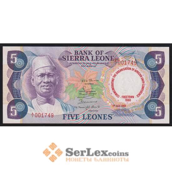 Сьерра-Леоне 5 леоне 1980 Р12 UNC Конференция арт. 52144