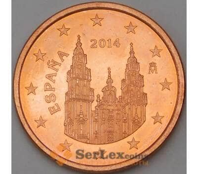 Монета Испания 5 евроцентов 2014 BU из набора арт. 28734
