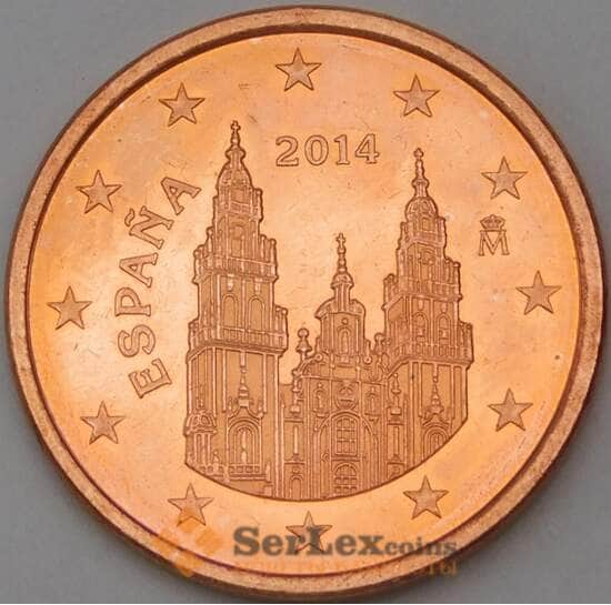 Испания 5 евроцентов 2014 BU из набора арт. 28734