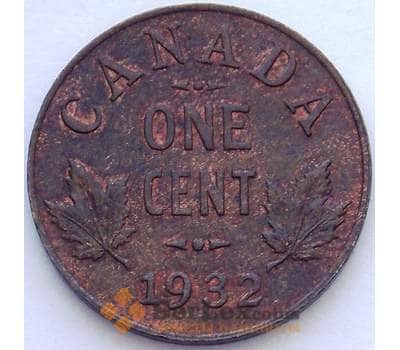 Монета Канада 1 цент 1932 КМ28 AU (J05.19) арт. 16842
