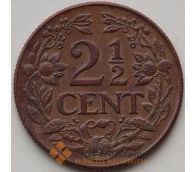 Монета Кюрасао 2 1/2 цента 1944 КМ42 XF арт. 12888