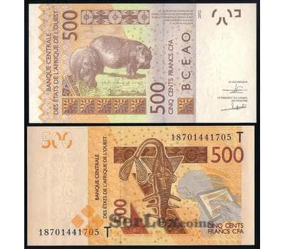 Банкнота Того 500 франков 2012 Р819Т UNC арт. 38670