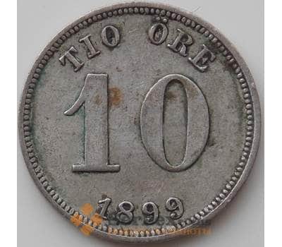 Монета Швеция 10 эре 1899 КМ755 VF арт. 12430