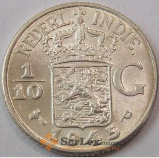 Нидерландская Восточная Индия 1/10 гульдена 1945 P KМ318 UNC (J05.19) арт. 17779