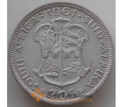 Монета Южная Африка ЮАР 20 центов 1961 КМ61 XF арт. 14146