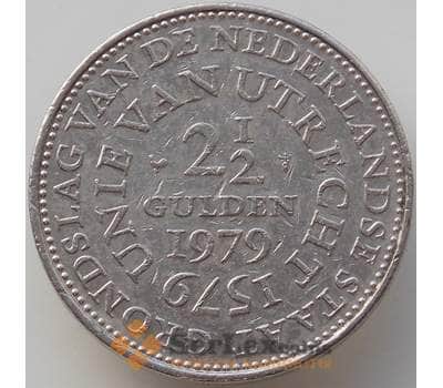 Монета Нидерланды 2 1/2 гульдена 1979 КМ197 VF 400 лет Утрехтской унии арт. 13116