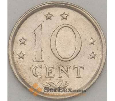 Монета Нидерландские Антиллы 10 центов 1983 КМ10 aUNC (J05.19) арт. 18231