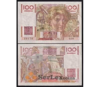 Франция банкнота 100 франков 1946 Р128 XF-AU  арт. 41969