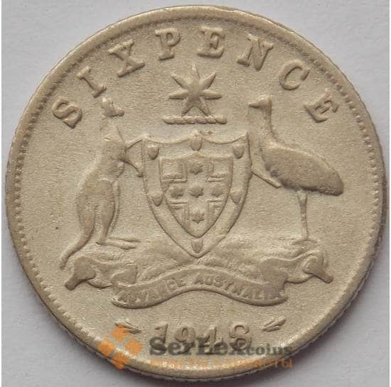 Австралия 6 пенсов 1948 КМ38а VF Серебро Георг VI (J05.19) арт. 17501