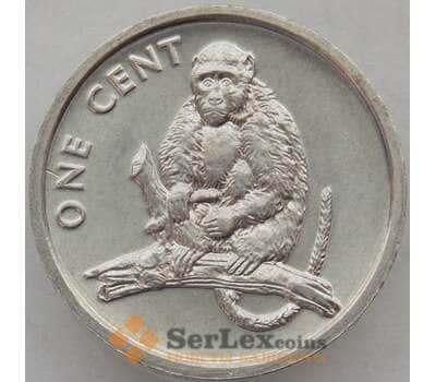 Монета Кука острова 1 цент 2003 КМ423 UNC Обезьяна (J05.19) арт. 15686