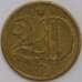 Монета Чехословакия 20 геллеров 1976 КМ74 AU арт. 39350
