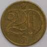 Чехословакия 20 геллеров 1976 КМ74 AU арт. 39350