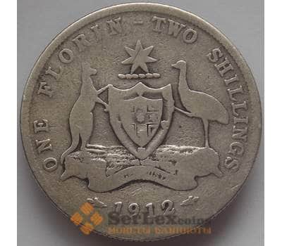 Монета Австралия 1 флорин 1912 КМ27 F Серебро Георг V (J05.19) арт. 17217