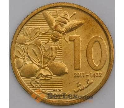 Марокко монета 10 сантимов 2011 Y136 aUNC арт. 44877