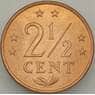 Нидерландские Антиллы 2 1/2 цента 1978 КМ9 UNC (J05.19) арт. 18178