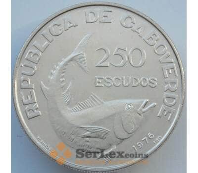 Монета Кабо-Верде 250 эскудо 1976 КМ13 UNC Серебро (J05.19) арт. 17340