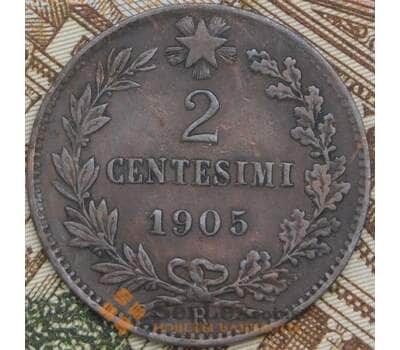 Италия 2 чентезимо 1905 КМ38 XF арт. 41738