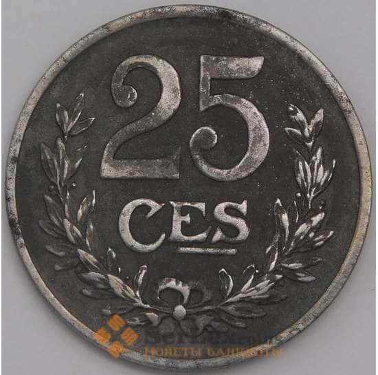 Люксембург монета 25 сантимов 1919 КМ32 XF арт. 42792
