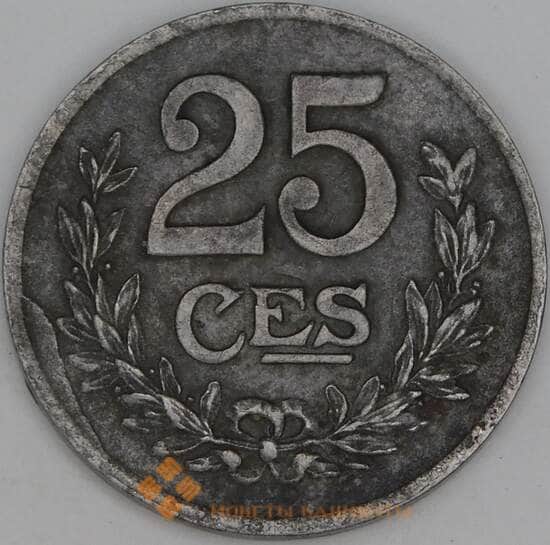 Люксембург 25 сантимов 1919 КМ32 XF арт. 42792