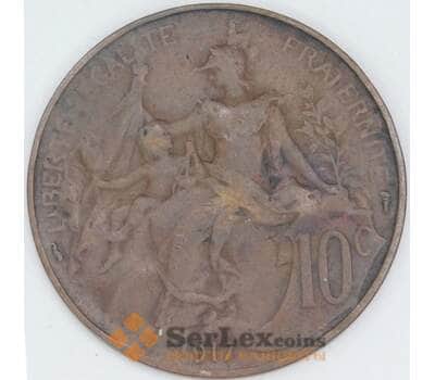 Франция 10 сантимов 1917 КМ843 F арт. 56996