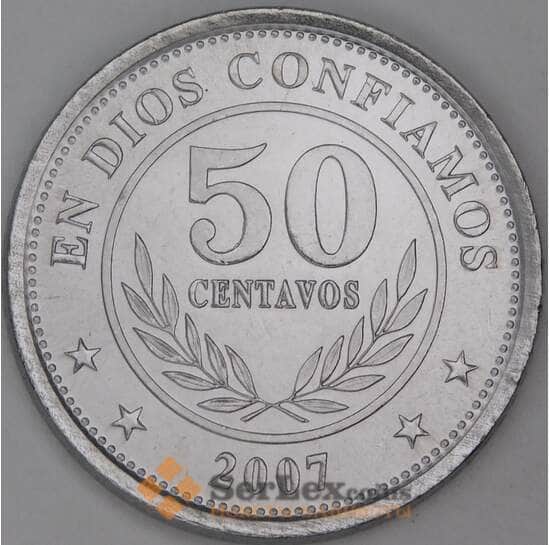 Никарагуа 50 сентаво 2007 КМ88b UNC арт. 54149