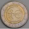 Нидерланды монета 2 евро 2009 КМ282 UNC 10 лет евро арт. 46763