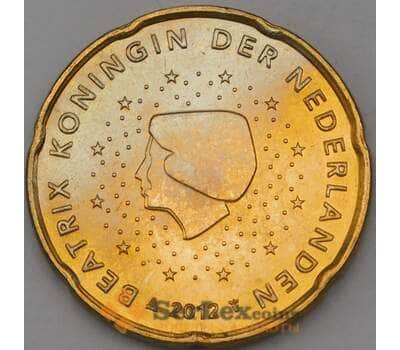 Монета Нидерланды 20 центов 2012 BU Из набора арт. 28554