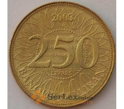Монета Ливан 250 ливров 2003 КМ36 UNC (J05.19) арт. 16607