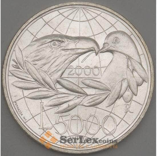 Сан-Марино 5000 лир 2000 КМ406 UNC (n17.19) арт. 21402