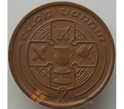 Монета Мэн остров 2 пенса 1990 КМ208 XF арт. 13925