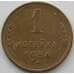 Монета СССР 1 копейка 1954 Y112 AU (АЮД) арт. 9798