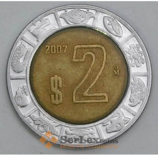 Мексика 2 песо 2007 КМ604 VF арт. 56160 Мексика 2 песо 2007 КМ604 VF арт. 56160