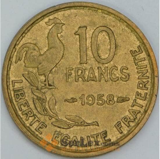 Франция 10 франков 1958 КМ915 AU арт. 57051