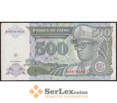 Заир банкнота 500 заир 1994 P64 AU арт. 47276