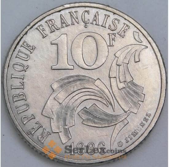 Франция 10 франков 1986 КМ959 XF Свобода, Равенство, Братство арт. 57344