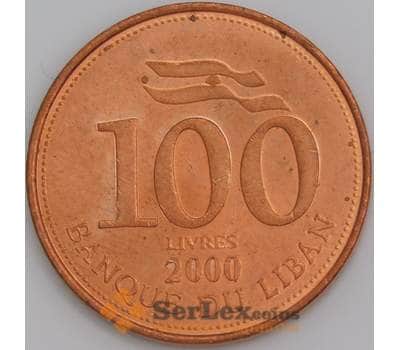Ливан монета 100 ливров 2000 КМ38 аUNC арт. 45609