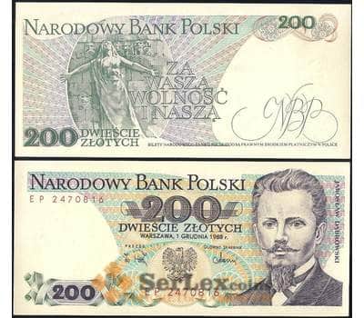 Банкнота Польша 200 злотых 1988 Р144 UNC арт. 12655